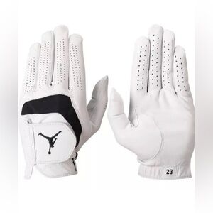 Nike Jordan Tour Golf Glove Men's Sizes White/Black - NEW